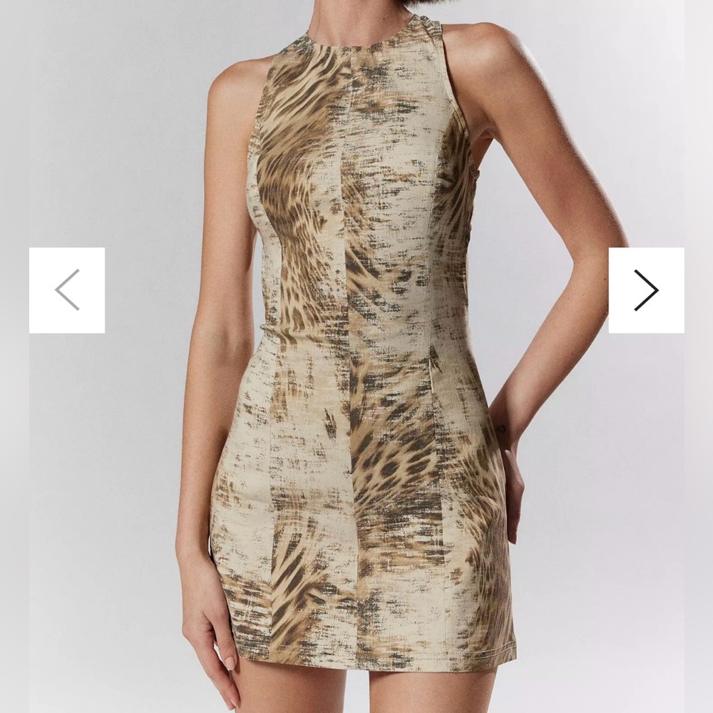 Urban Outfitters Silence + Noise Lilith Denim Cutout Shift Dress